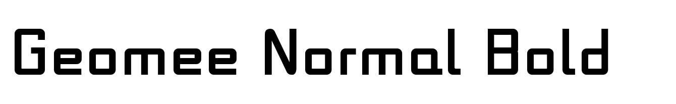 Geomee Normal Bold